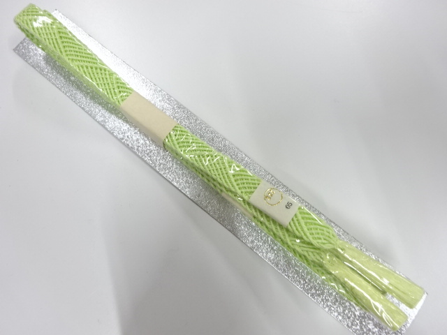 未使用品　正絹　夏手組帯締め